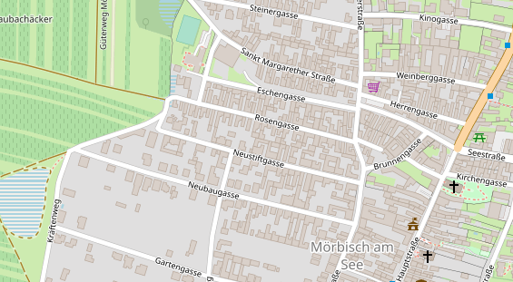 Pension auf Satellitenbild