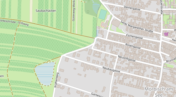 Pension auf Satellitenbild