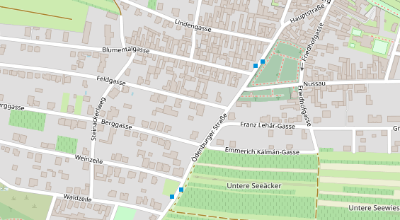 Pension auf Satellitenbild