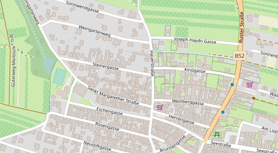 Pension auf Satellitenbild