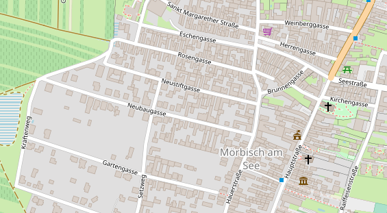 Pension auf Satellitenbild