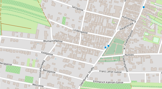 Pension auf Satellitenbild