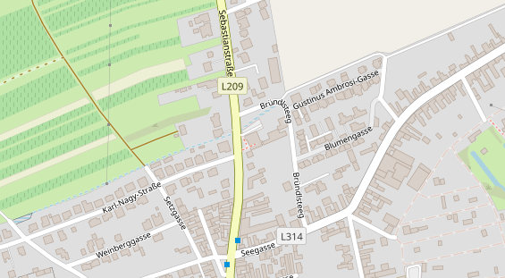 Pension auf Satellitenbild