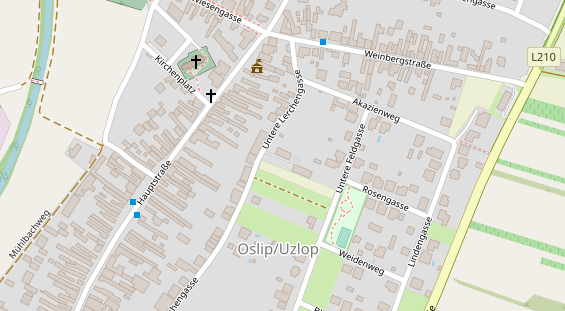 Pension auf Satellitenbild