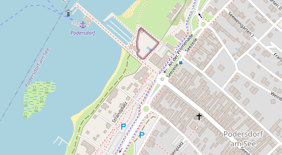 Pension auf Satellitenbild