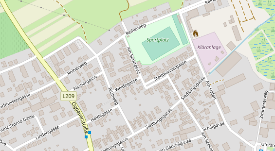 Pension auf Satellitenbild