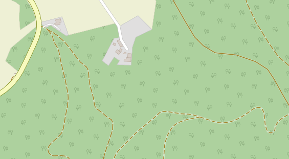 Pension auf Satellitenbild