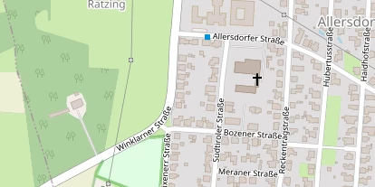 Pension auf Satellitenbild