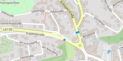 Pension auf Satellitenbild