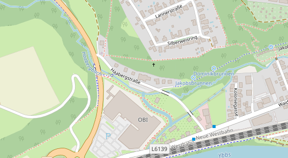 Pension auf Satellitenbild