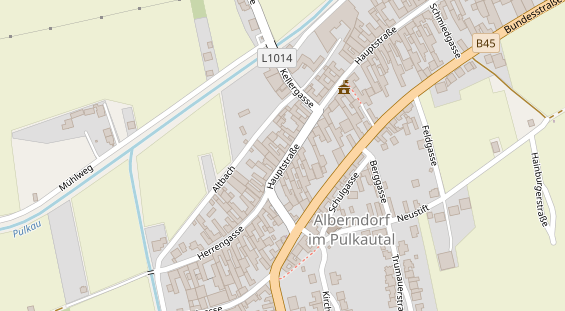 Pension auf Satellitenbild