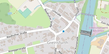 Pension auf Satellitenbild