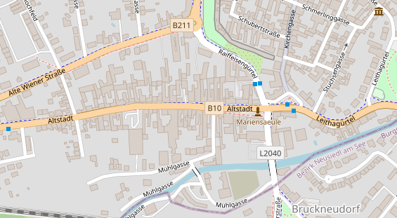 Pension auf Satellitenbild