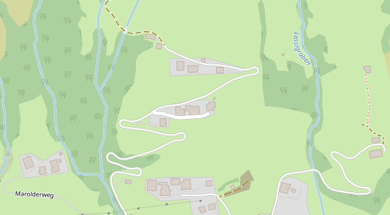 Pension auf Satellitenbild