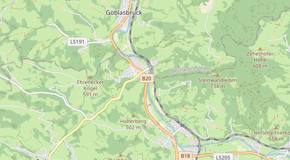 Pension auf Karte