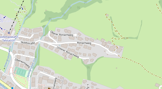 Pension auf Satellitenbild