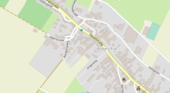 Pension auf Satellitenbild