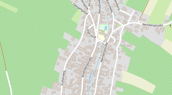 Pension auf Satellitenbild