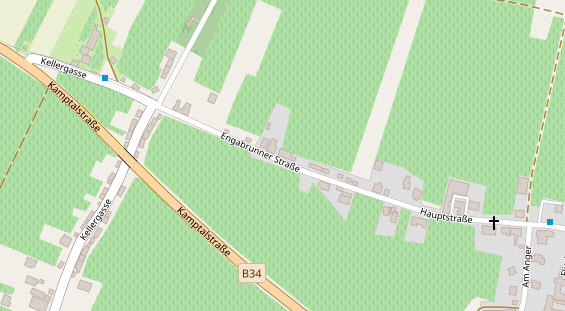 Pension auf Satellitenbild