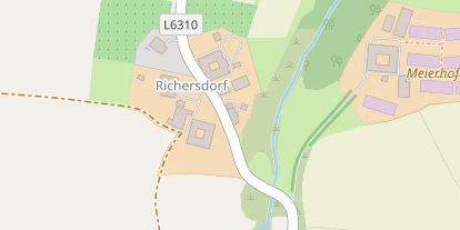 Pension auf Satellitenbild