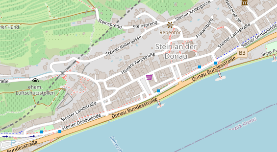 Pension auf Satellitenbild