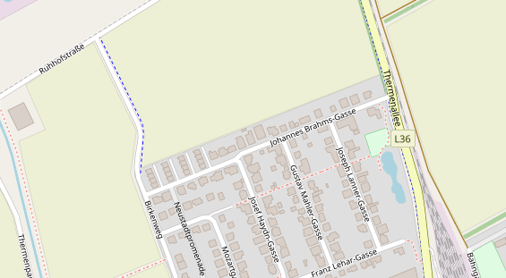 Pension auf Satellitenbild