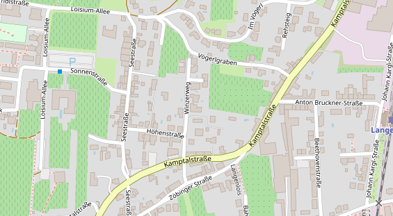 Pension auf Satellitenbild