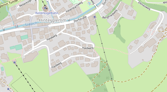 Pension auf Satellitenbild