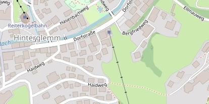 Pension auf Satellitenbild