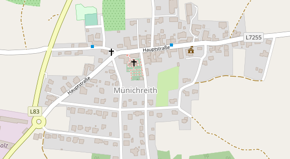 Pension auf Satellitenbild