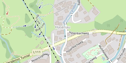 Pension auf Satellitenbild