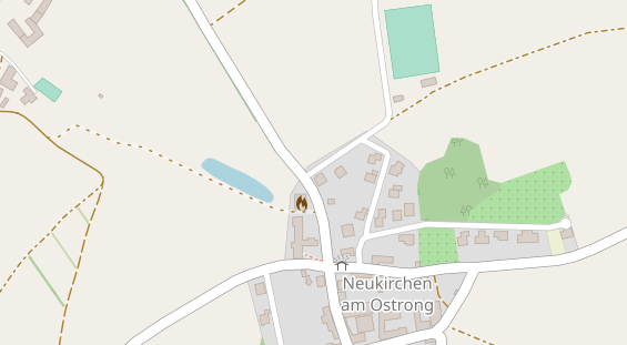 Pension auf Satellitenbild