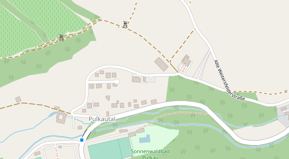 Pension auf Satellitenbild