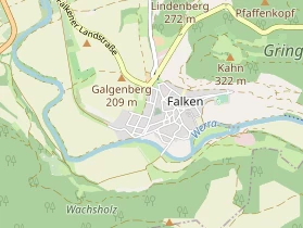 Pension auf Karte