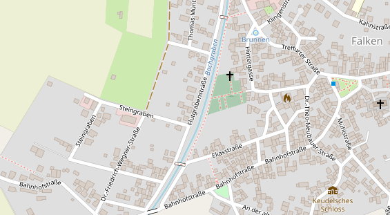 Pension auf Satellitenbild