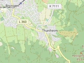 Pension auf Karte