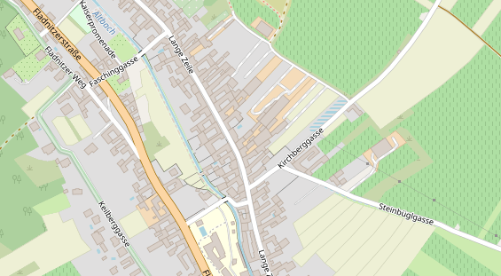 Pension auf Satellitenbild