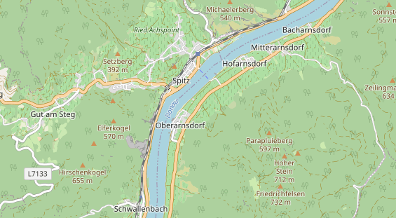 Pension auf Karte