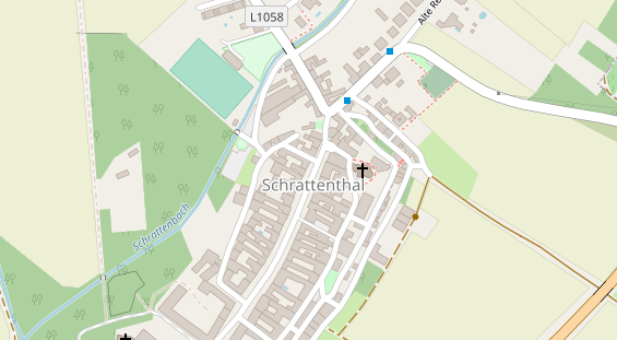 Pension auf Satellitenbild