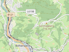 Pension auf Karte