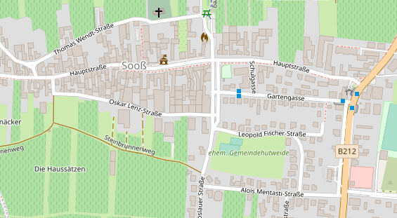 Pension auf Satellitenbild