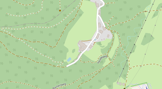 Pension auf Satellitenbild