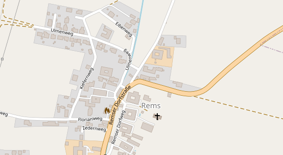 Pension auf Satellitenbild