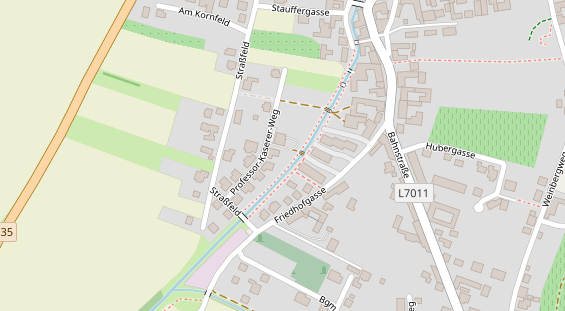 Pension auf Satellitenbild