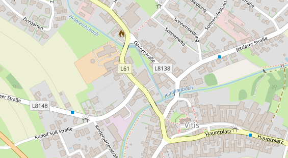 Pension auf Satellitenbild