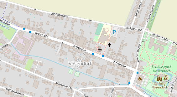 Pension auf Satellitenbild