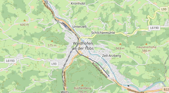 Pension auf Karte