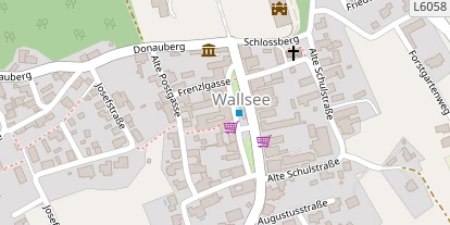 Pension auf Satellitenbild