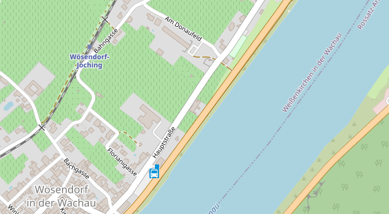 Pension auf Satellitenbild