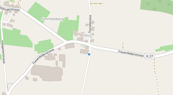 Pension auf Satellitenbild